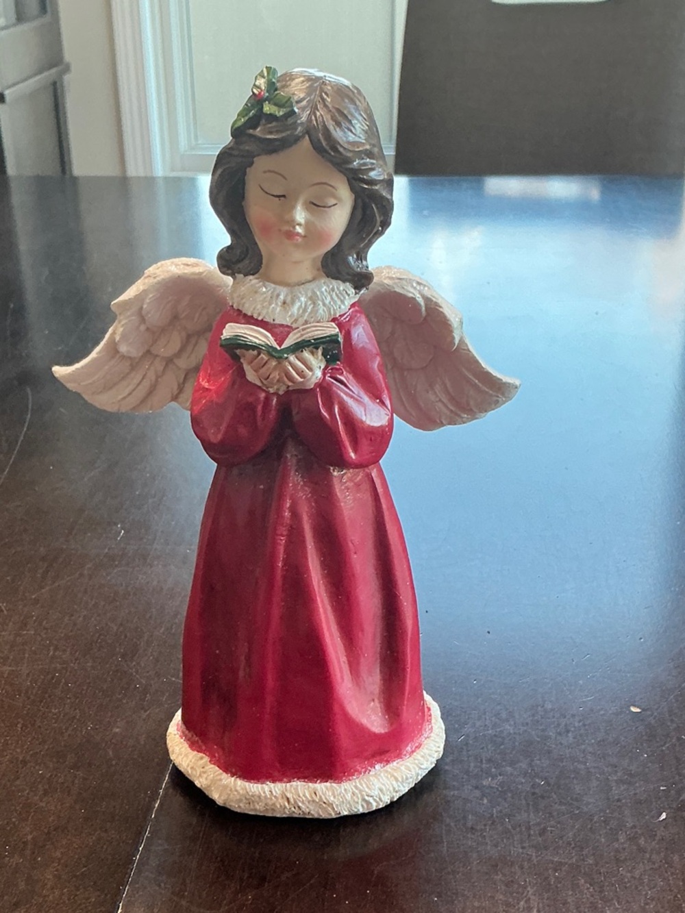 Red Angel Caroler Holiday Figurine - Brand Unspecified